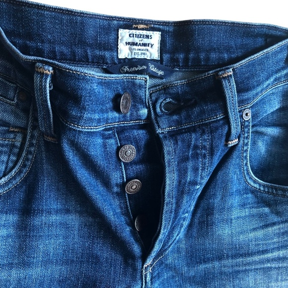 COH Emerson Slim Fit Boyfriend Jeans Medium Wash Ripped Knee Size 24 - Picture 9 of 14